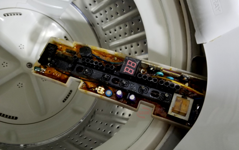 Board mạch máy giặt bị lỗi sẽ không cấp tín hiệu đóng van xả